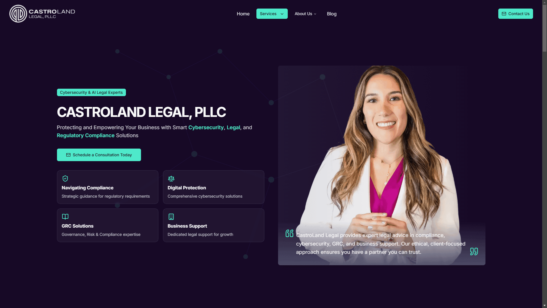 Sitio web para firma Legal